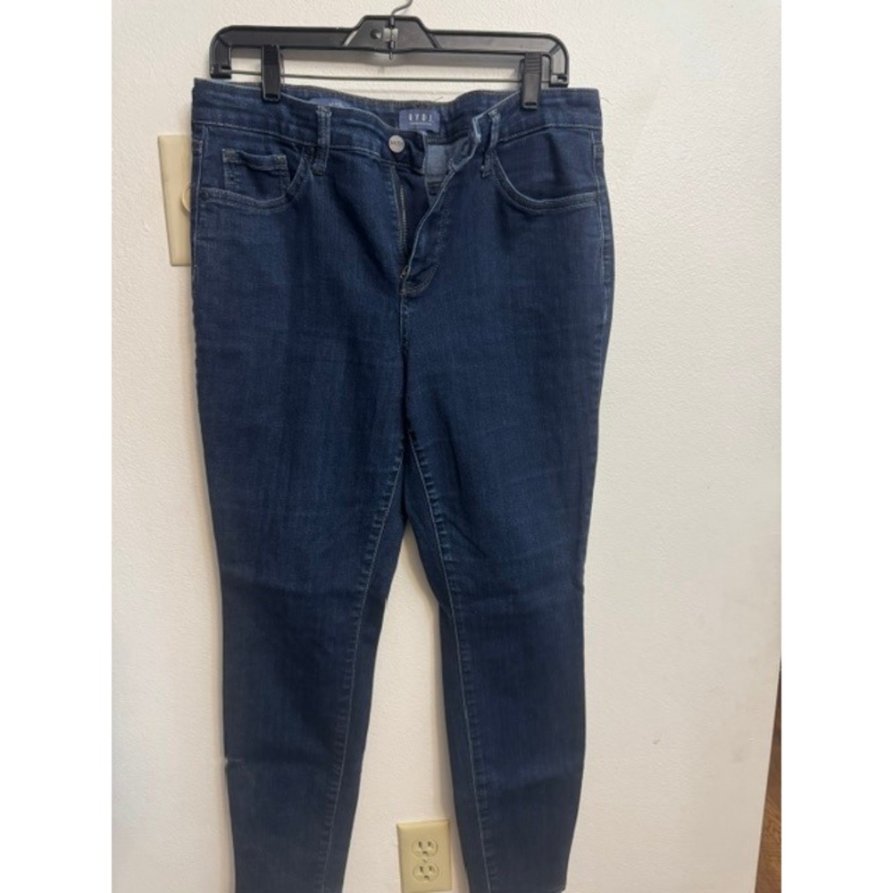NYDJ Skinny Jeans Womens 12 Dark Wash Slimming Fit Denim Blue Pants